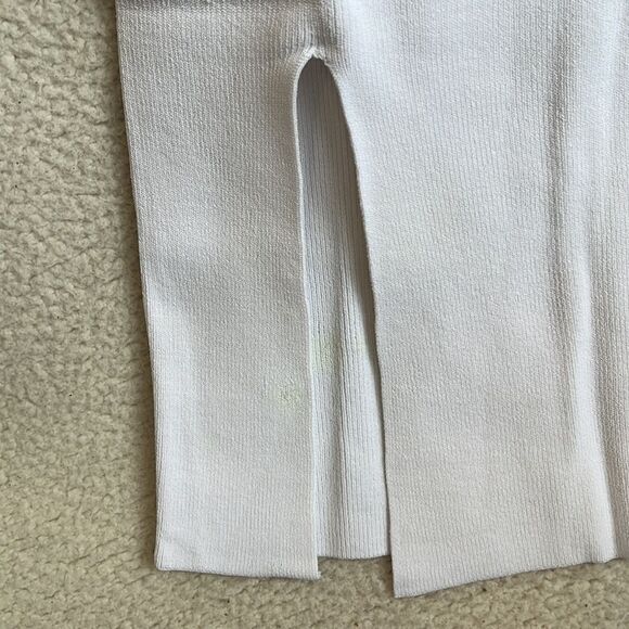 J Crew Sleeveless sweater-dress in stretch viscose blend Womens Small White - Picture 7 of 10